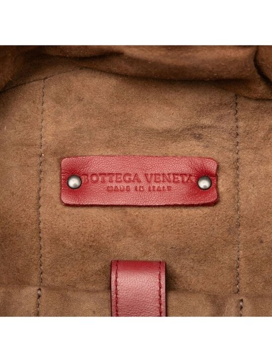 Bottega Veneta Intrecciato Backpack Wine Red Leather main image 5